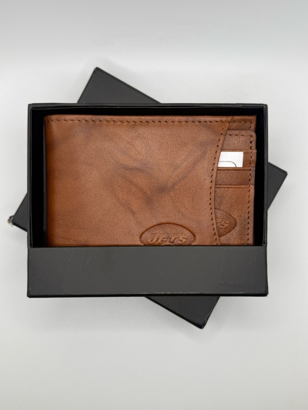 New York Jets Genuine Leather 2-in-1 Slider Wallet 🏈 NFL